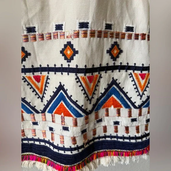 Anthropologie Akemi + Kin Reagan Embroidered Shift Dress Women’s 4 Small - Picture 11 of 14